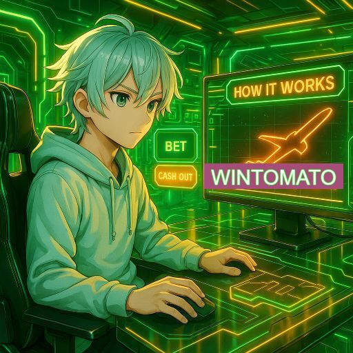 Imagem promocional do app oficial WINTOMATO destacando a conveniência de jogar cassino online pelo celular ou navegador
