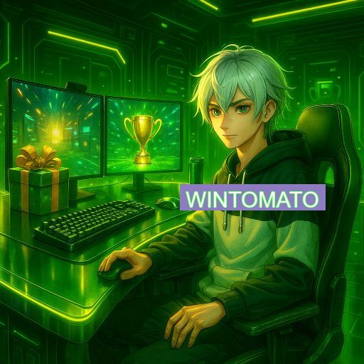 Imagem promocional do app oficial WINTOMATO destacando a conveniência de jogar cassino online pelo celular ou navegador