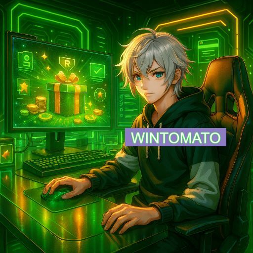 Imagem promocional do app oficial WINTOMATO destacando a conveniência de jogar cassino online pelo celular ou navegador