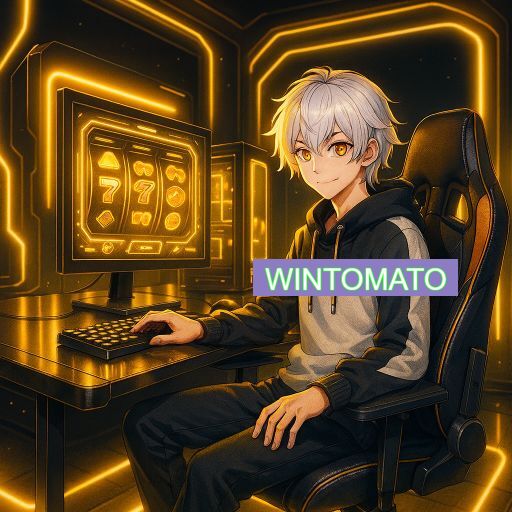 Imagem promocional do app oficial WINTOMATO destacando a conveniência de jogar cassino online pelo celular ou navegador