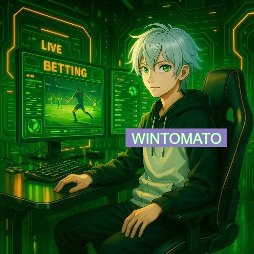 Imagem promocional do app oficial WINTOMATO destacando a conveniência de jogar cassino online pelo celular ou navegador