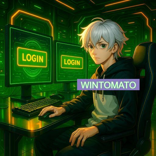 Imagem promocional do app oficial WINTOMATO destacando a conveniência de jogar cassino online pelo celular ou navegador