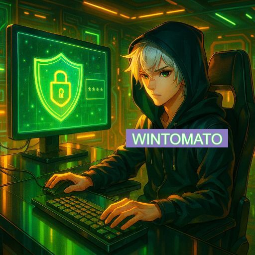 Imagem promocional do app oficial WINTOMATO destacando a conveniência de jogar cassino online pelo celular ou navegador