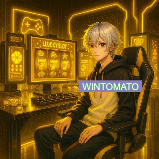Imagem promocional do app oficial WINTOMATO destacando a conveniência de jogar cassino online pelo celular ou navegador